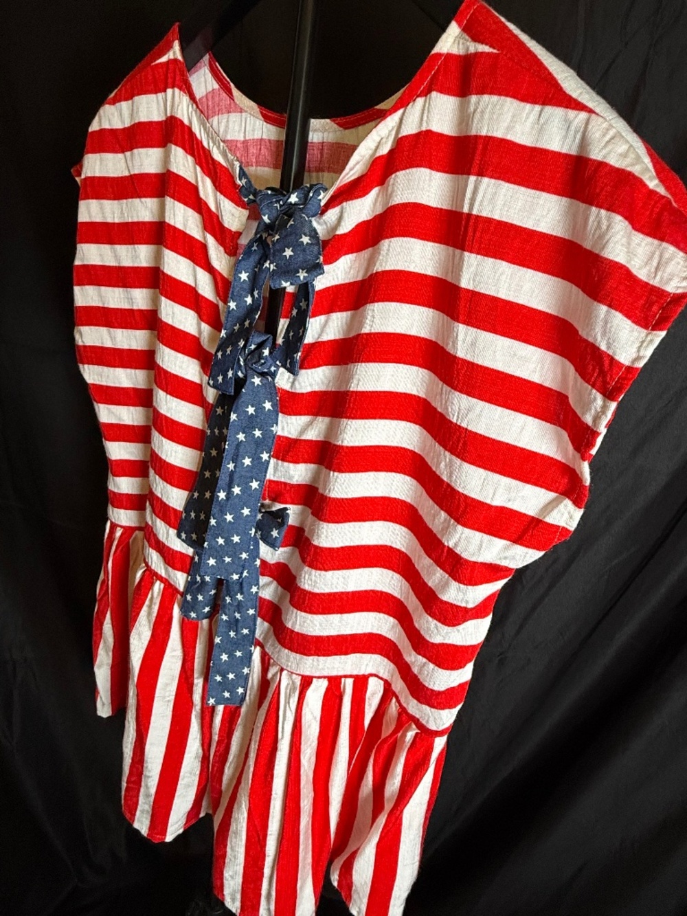 NWT 4th of July READY - Boutique She + Sky Red, White, Blue Top (M)